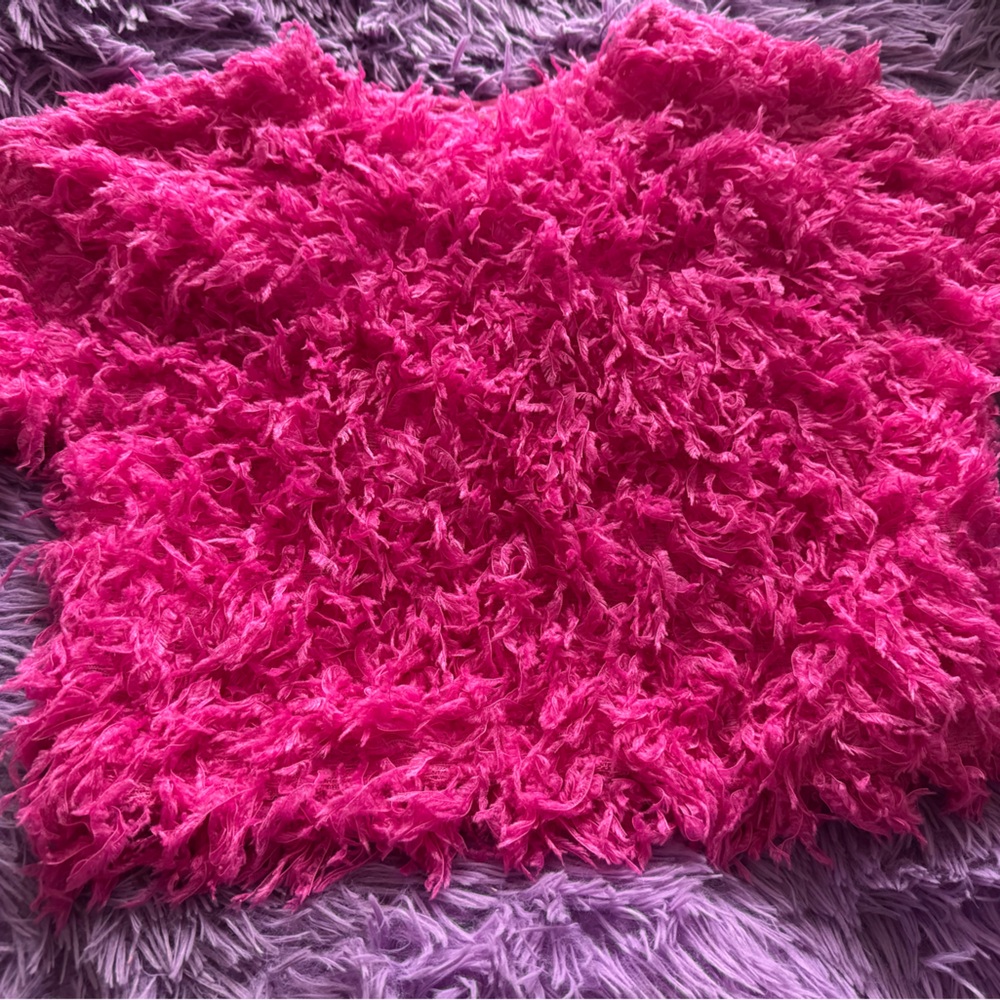Fuzzy Pink Sweater